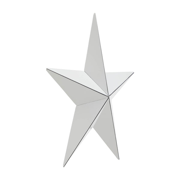 Metal Star White Distressed 8x8
