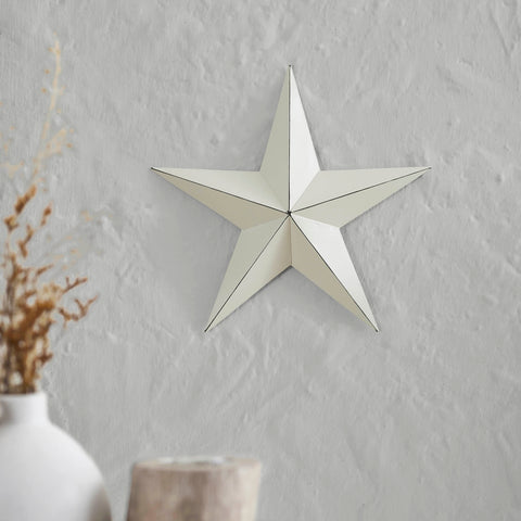 Metal Star Creme Distressed 12x12