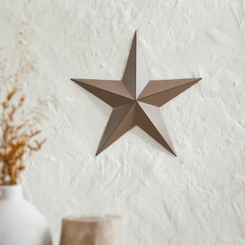 Metal Star Rust Brown Distressed 12x12