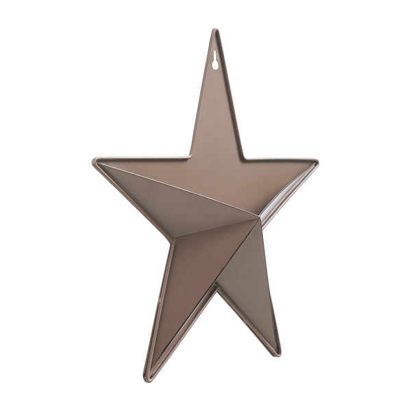 Metal Star w/ Pocket Rust Brown Distressed 12x12