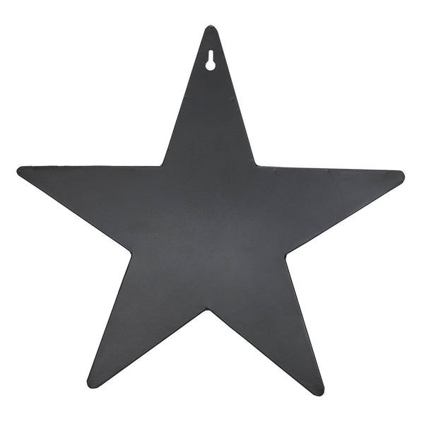 Metal Star w/ Pocket Black Distressed 12x12