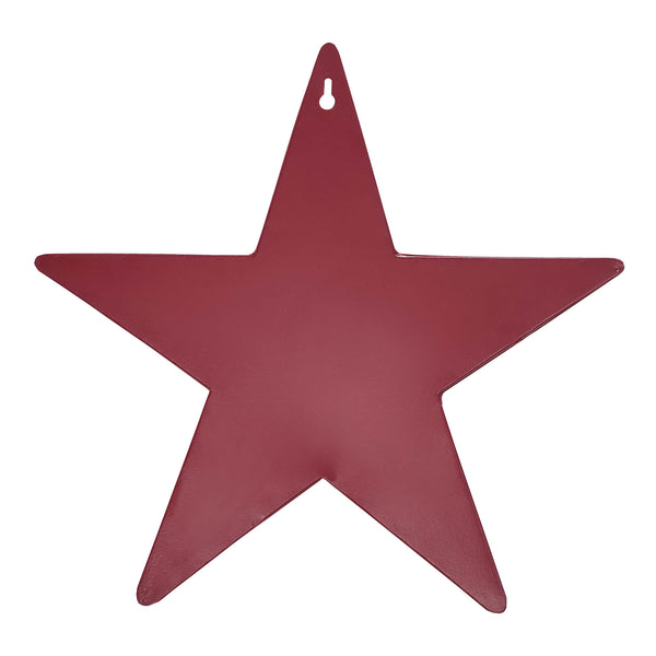 Metal Star w/ Pocket Burgundy Distressed 12x12