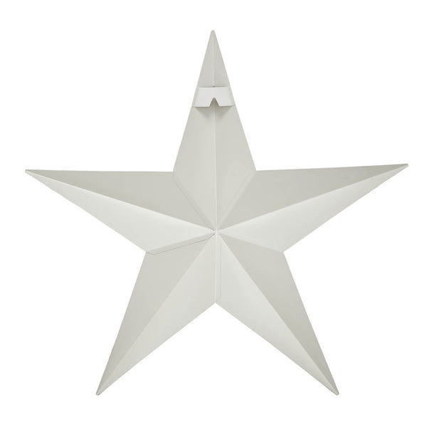 Metal Star Creme Distressed 18x18
