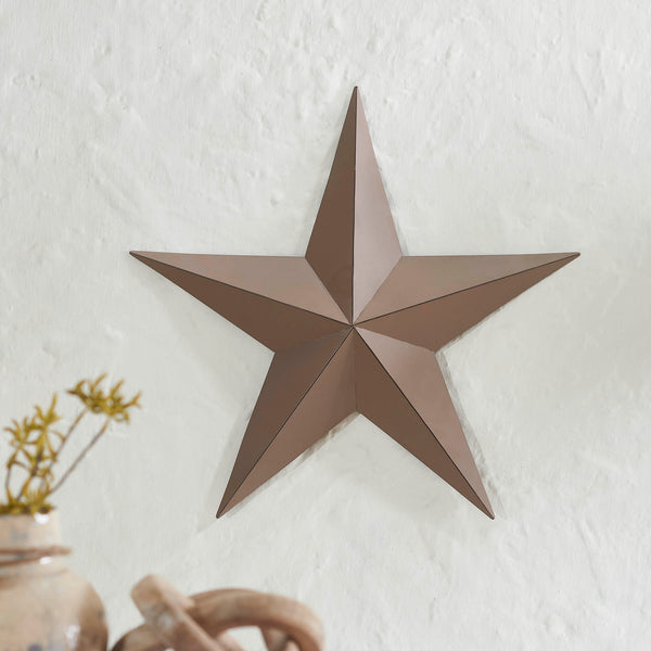 Metal Star Rust Brown Distressed 18x18