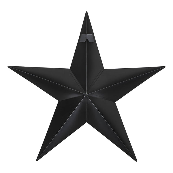 Metal Star Black Distressed 18x18