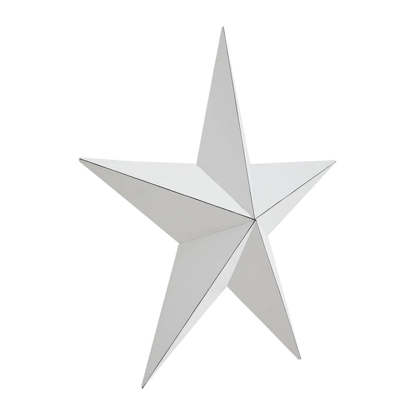Metal Star White Distressed 18x18