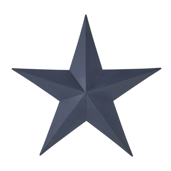 Metal Star Navy Distressed 18x18