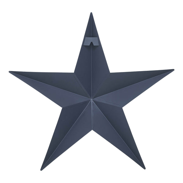 Metal Star Navy Distressed 18x18