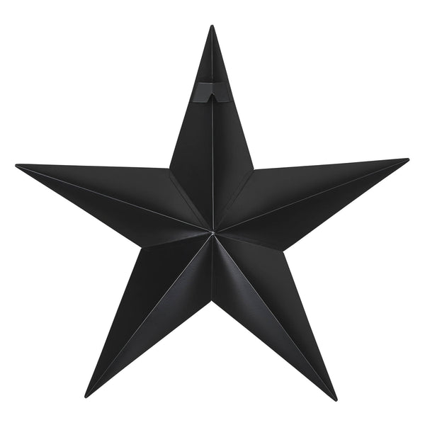Metal Star Speckled Black Distressed 18x18