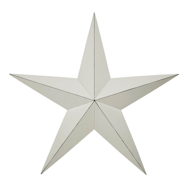 Metal Star Creme Distressed 24x24