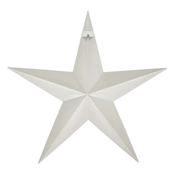 Metal Star Creme Distressed 24x24