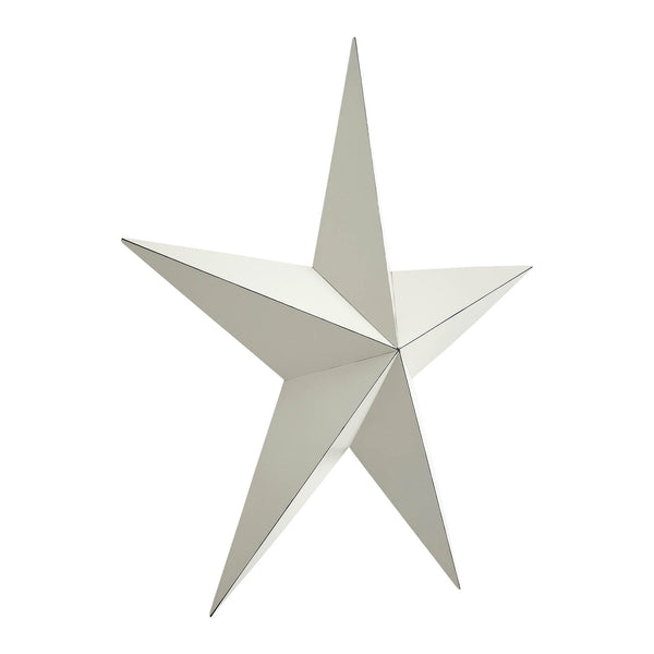 Metal Star Creme Distressed 24x24