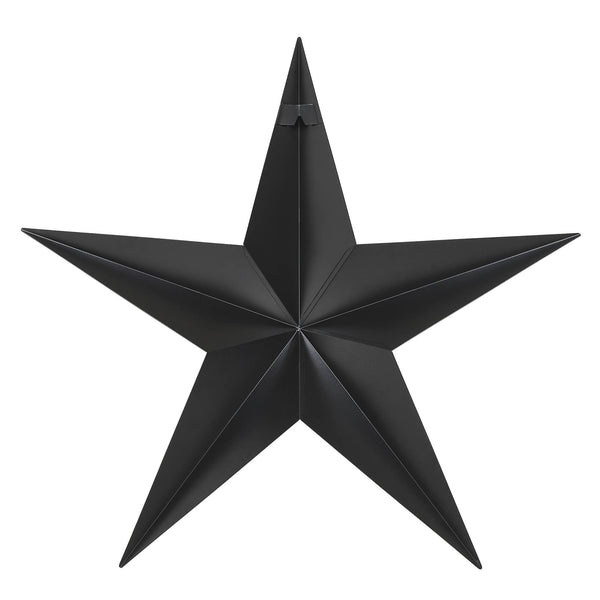 Metal Star Black Distressed 24x24