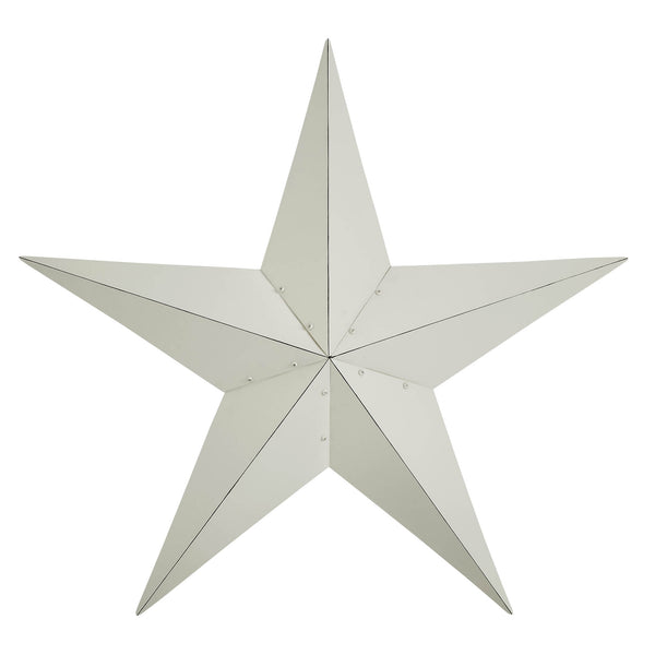 Metal Star Creme Distressed 36x36