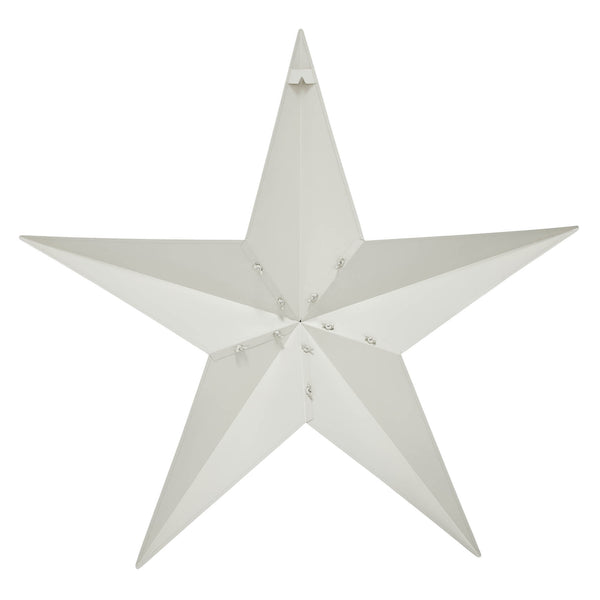 Metal Star Creme Distressed 36x36