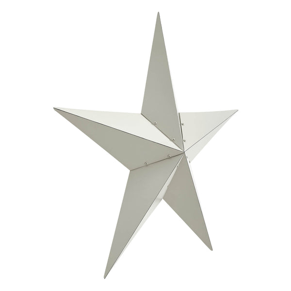 Metal Star Creme Distressed 36x36