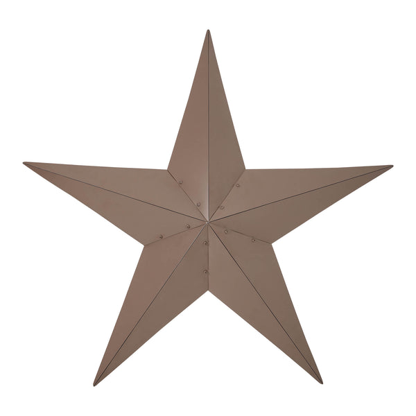 Metal Star Rust Brown Distressed 36x36