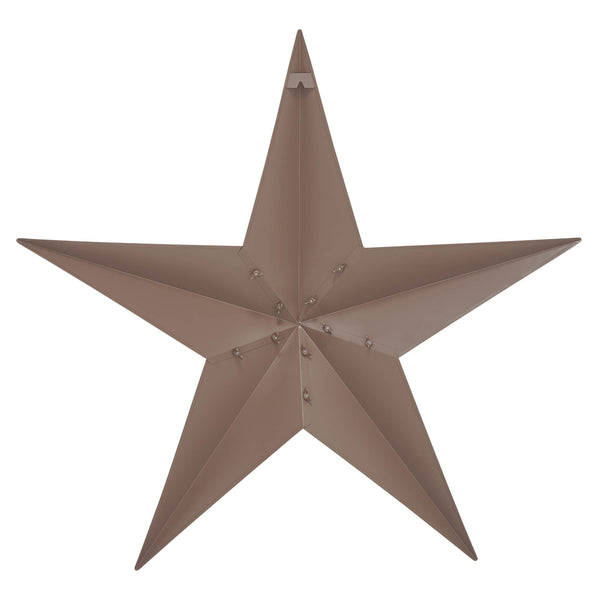 Metal Star Rust Brown Distressed 36x36