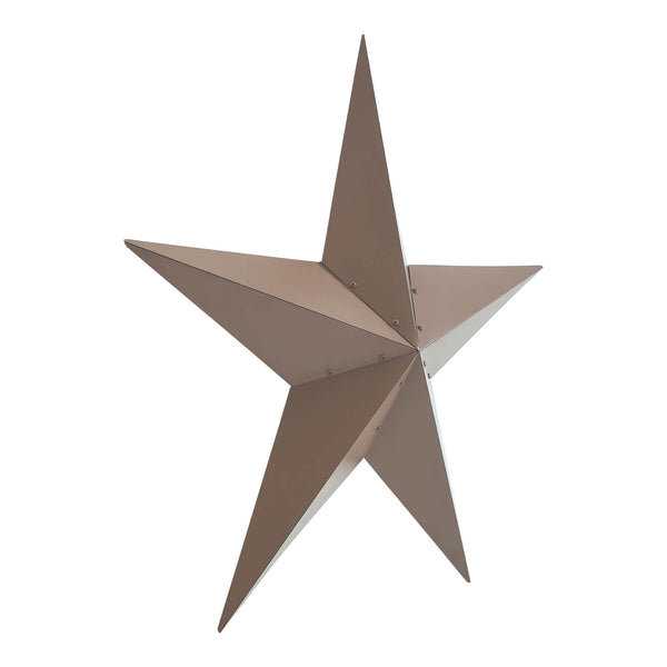 Metal Star Rust Brown Distressed 36x36