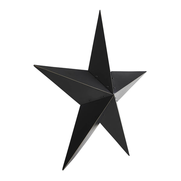 Metal Star Black Distressed 36x36