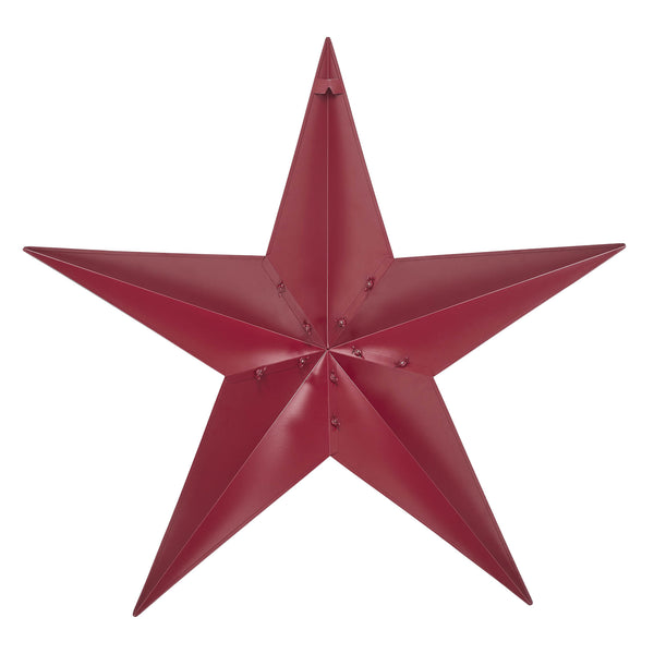 Metal Star Burgundy Distressed 36x36