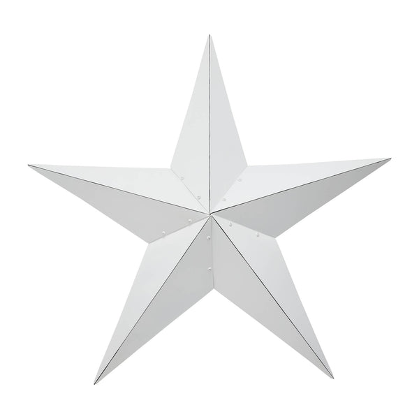 Metal Star White Distressed 36x36