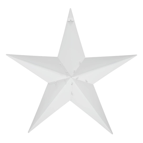 Metal Star White Distressed 36x36