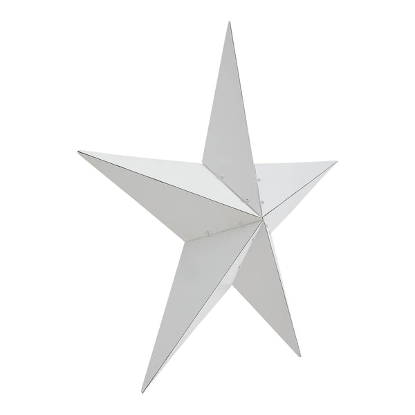 Metal Star White Distressed 36x36
