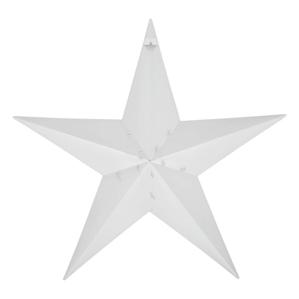 Metal Star Speckled White Distressed 36x36
