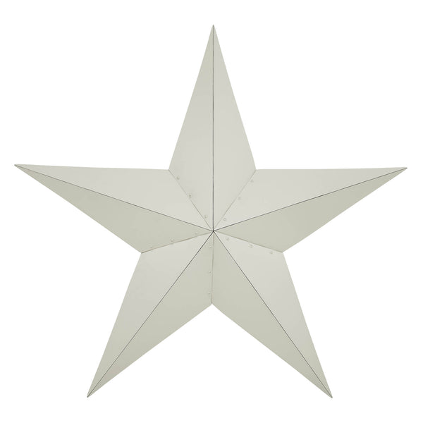 Metal Star Creme Distressed 48x48