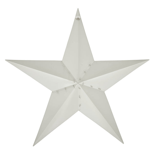 Metal Star Creme Distressed 48x48