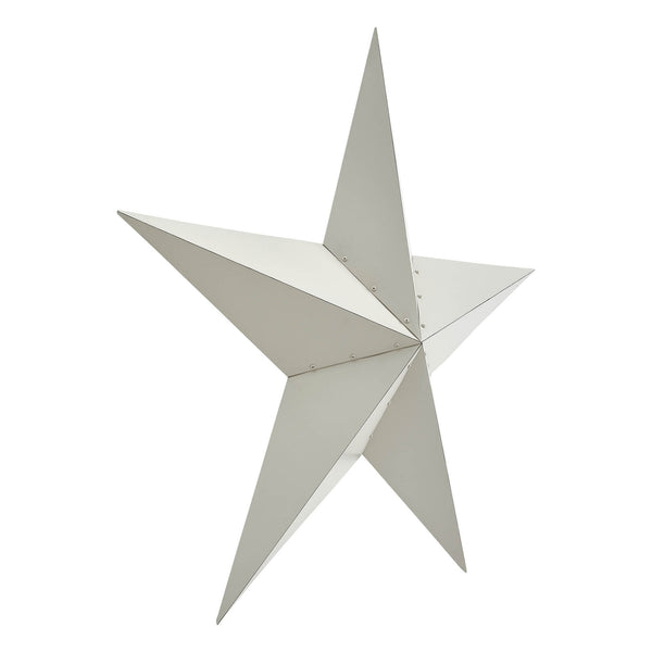 Metal Star Creme Distressed 48x48