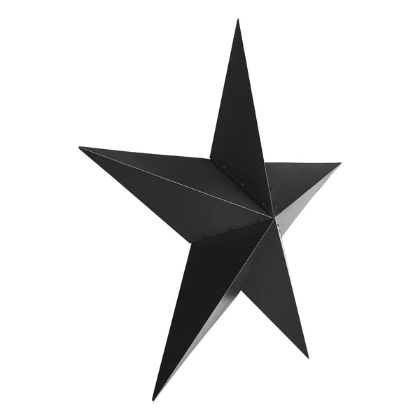 Metal Star Black Distressed 48x48