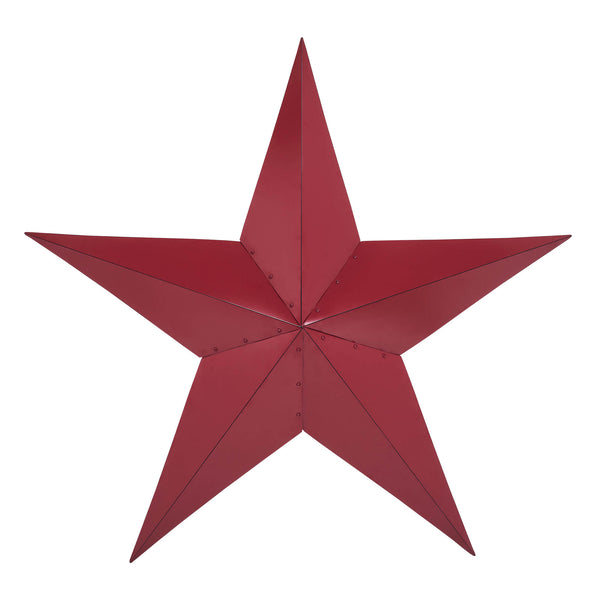 Metal Star Burgundy Distressed 48x48