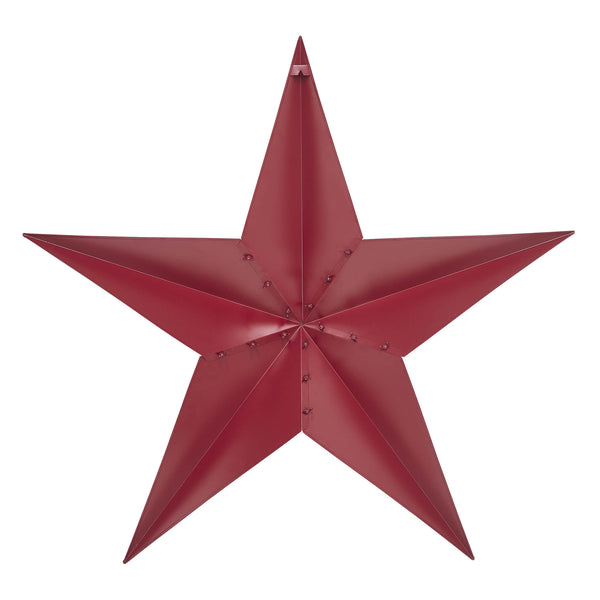 Metal Star Burgundy Distressed 48x48