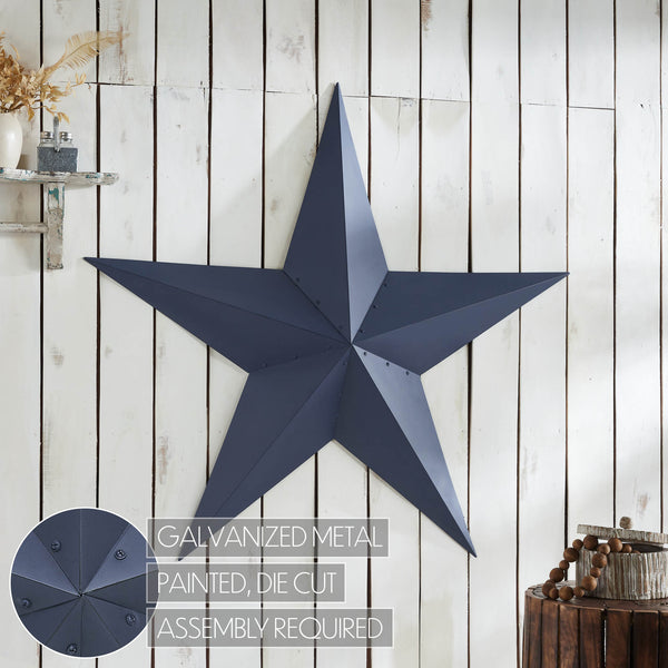 Metal Star Navy Distressed 48x48