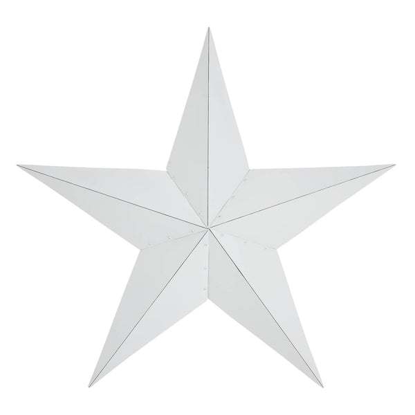 Metal Star White Distressed 48x48