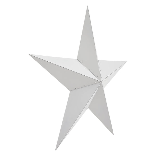 Metal Star White Distressed 48x48