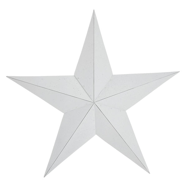 Metal Star Speckled White Distressed 48x48