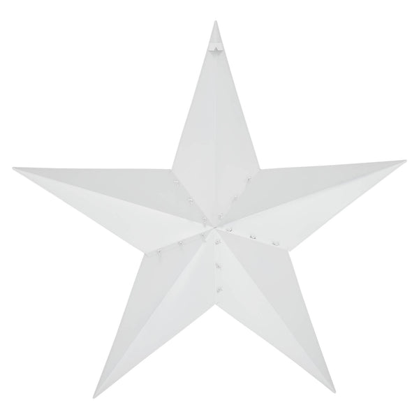 Metal Star Speckled White Distressed 48x48