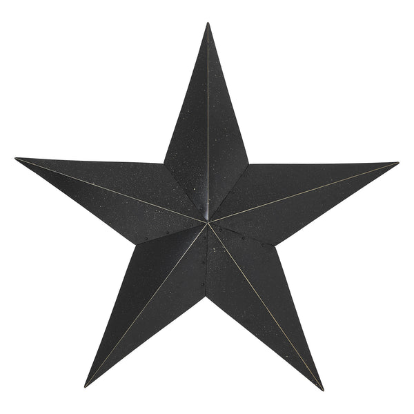 Metal Star Speckled Black Distressed 48x48