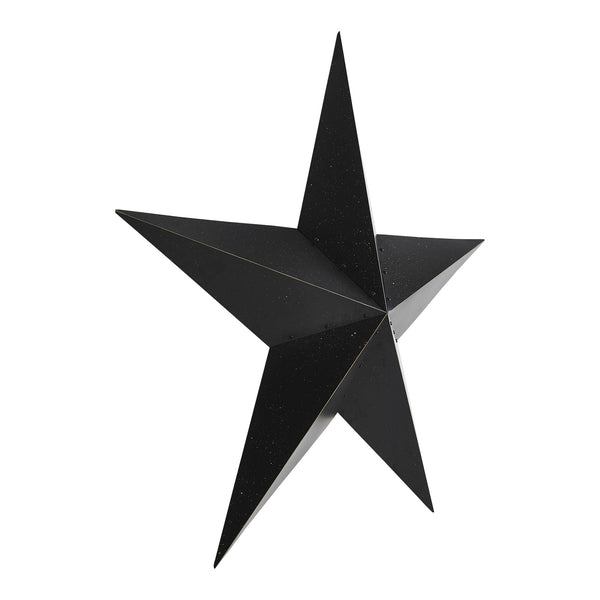 Metal Star Speckled Black Distressed 48x48