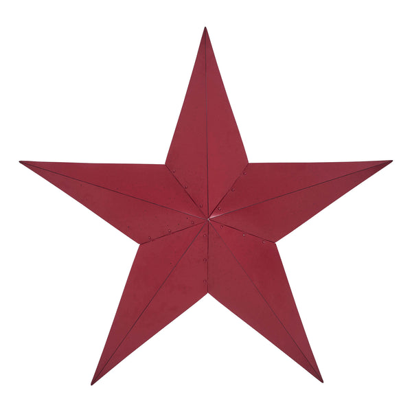 Metal Star Speckled Burgundy Distressed 48x48