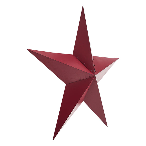 Metal Star Speckled Burgundy Distressed 48x48