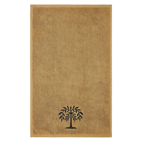 Black Willow Tree Tan Hand Towel Set of 2 16x26