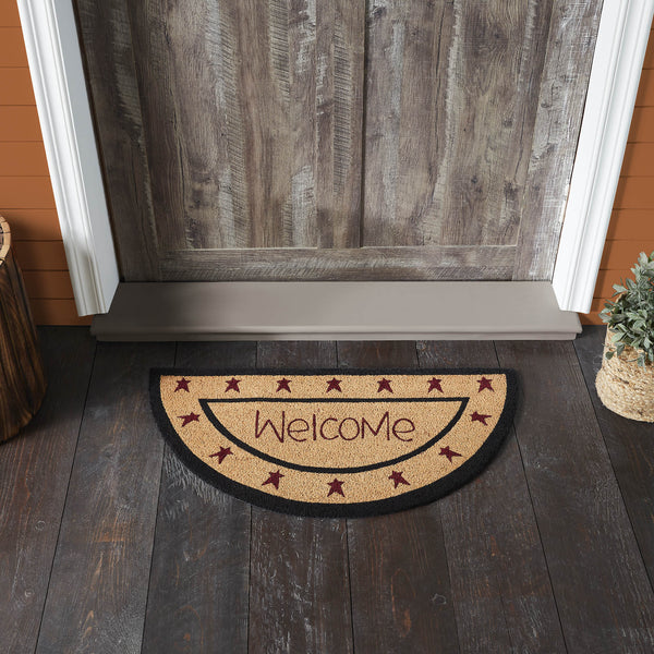 Connell Coir Welcome Rug Half Circle 16.5x33