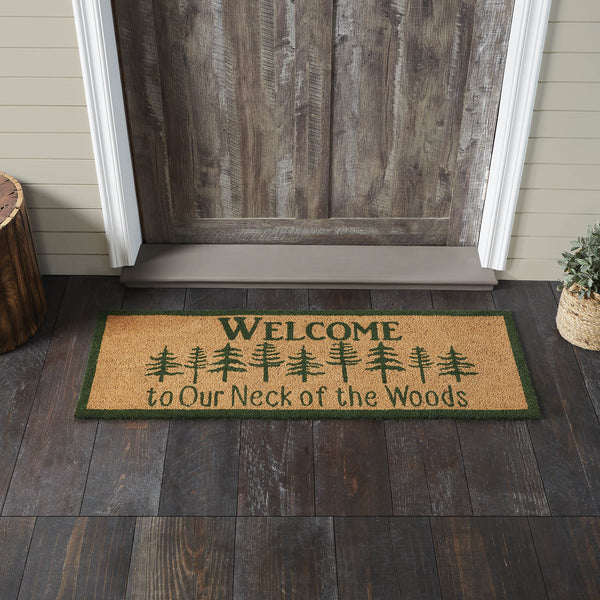 Neck Of Woods Coir Welcome Rug Rect 17x48
