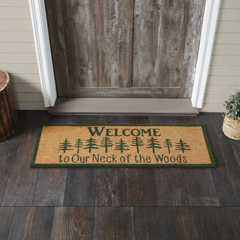 Neck Of Woods Coir Welcome Rug Rect 17x48