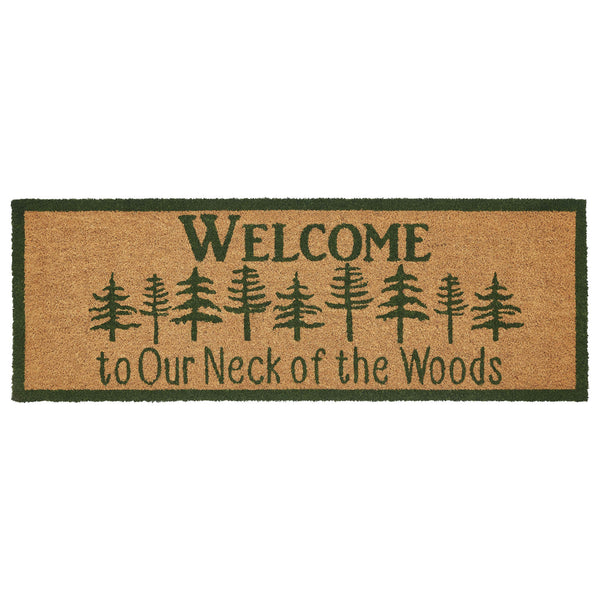 Neck Of Woods Coir Welcome Rug Rect 17x48