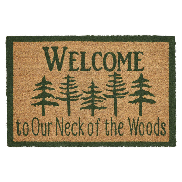 Neck Of Woods Coir Welcome Rug Rect 20x30